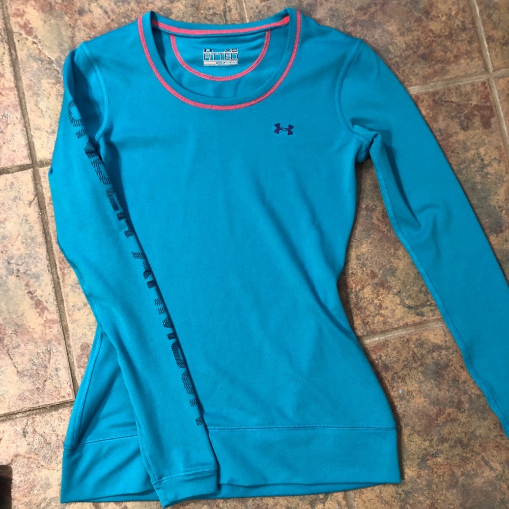 [under armour] XS like new fitted blue long sleeve